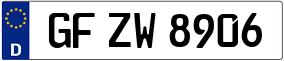 Trailer License Plate